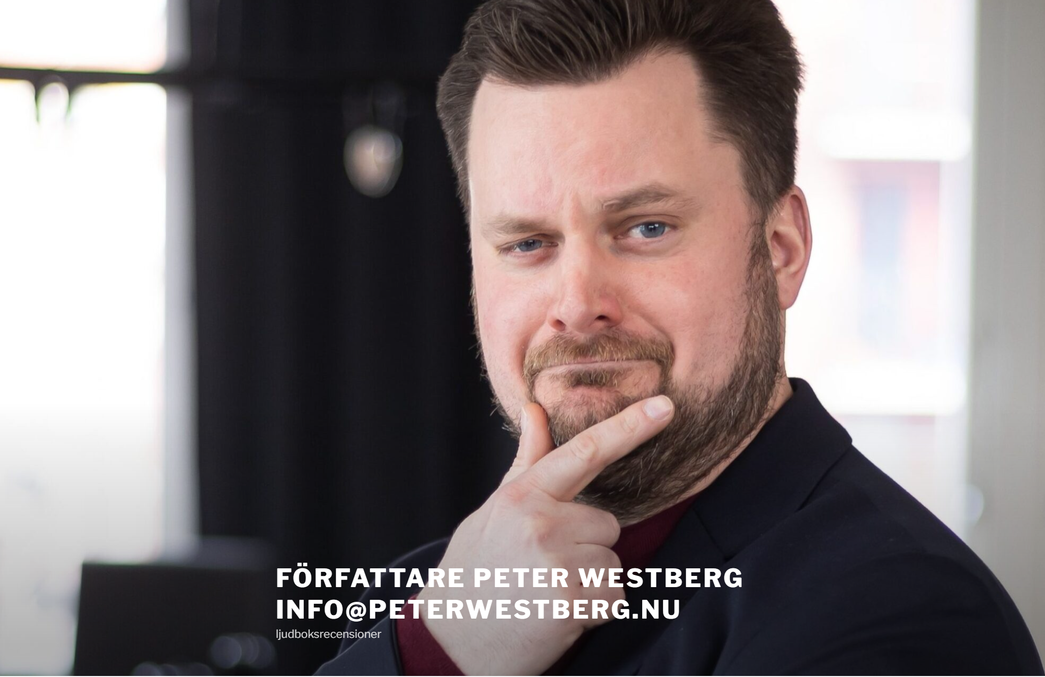 A screenshot of the author Peter Westberg